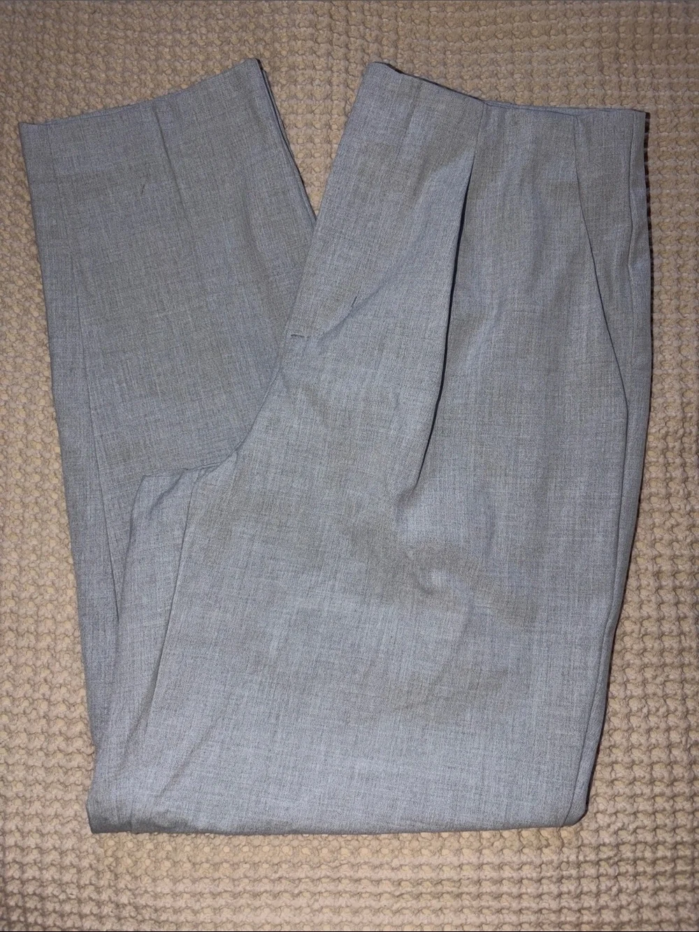 Women’s Classic Pleated Dress Pants - Light Gray